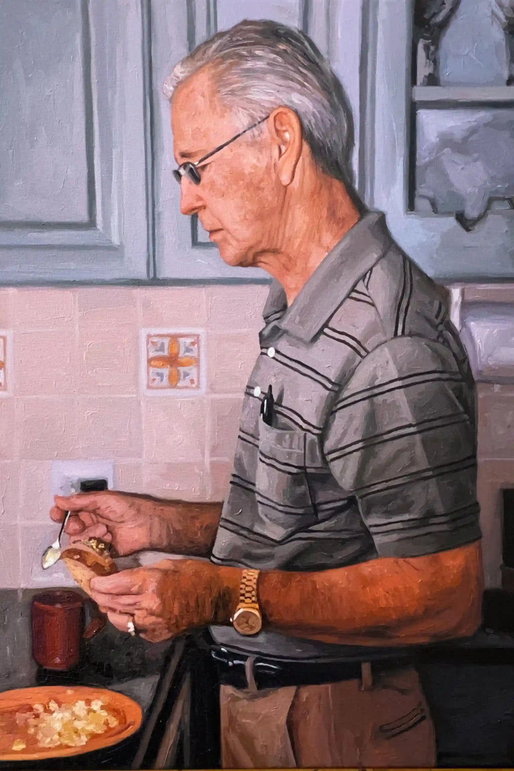 Custom Parent Portrait from Photo on Canvas