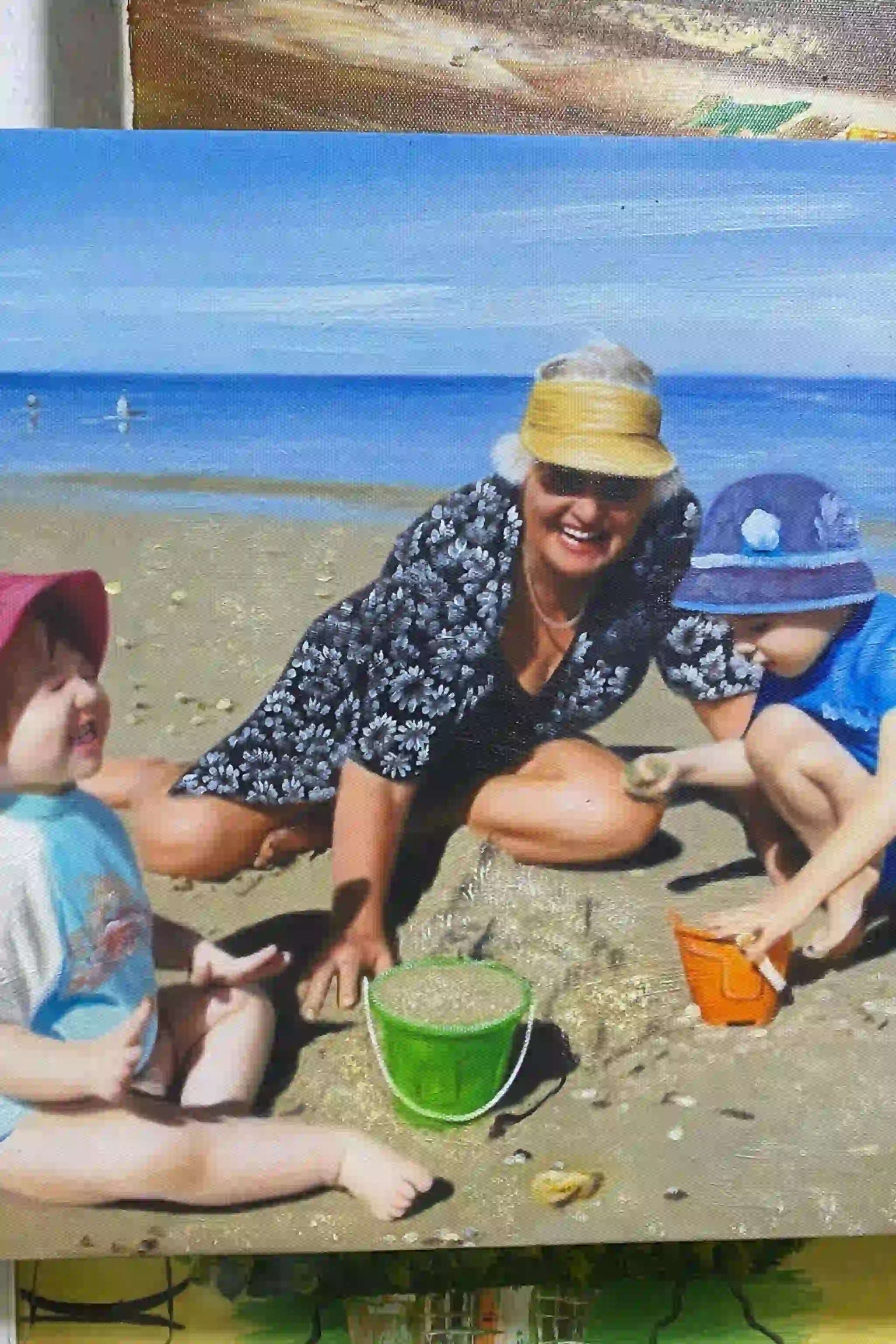 Custom Parent Portrait from Photo on Canvas