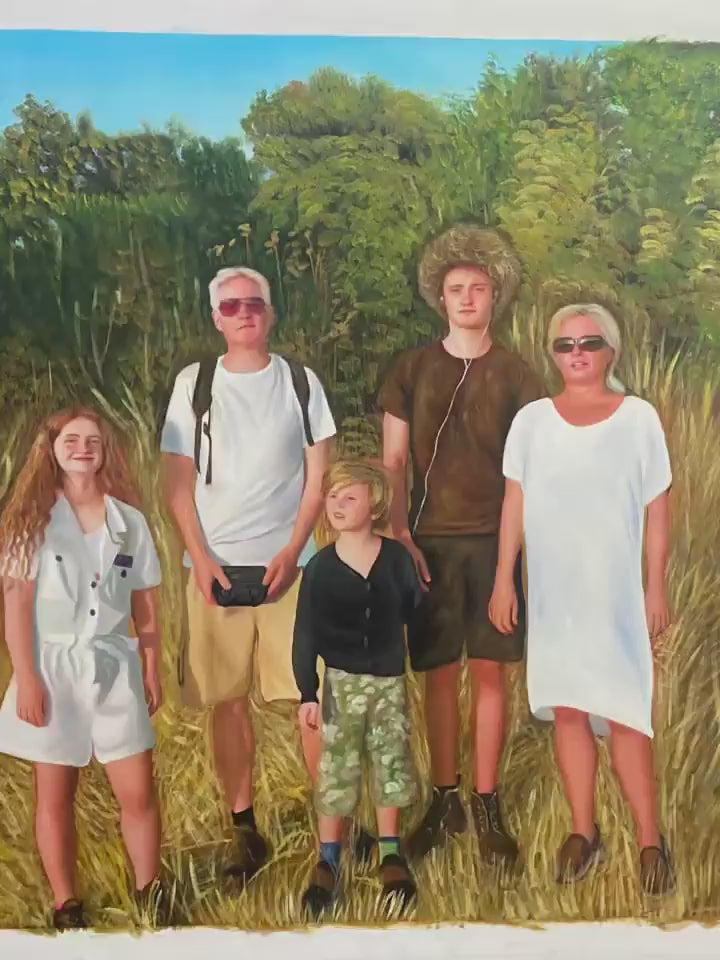 Family Portrait from Photo